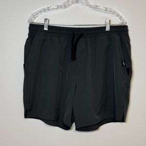 UNRL Men's Performance Shorts Size XL Elastic Waist and Drawstring Black